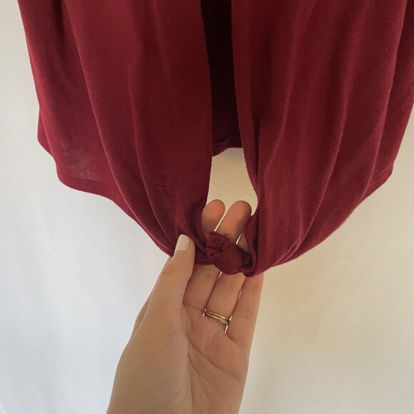 Mossimo bright red tank top sleeveless athletic shirt open back detail size S - Picture 7 of 7